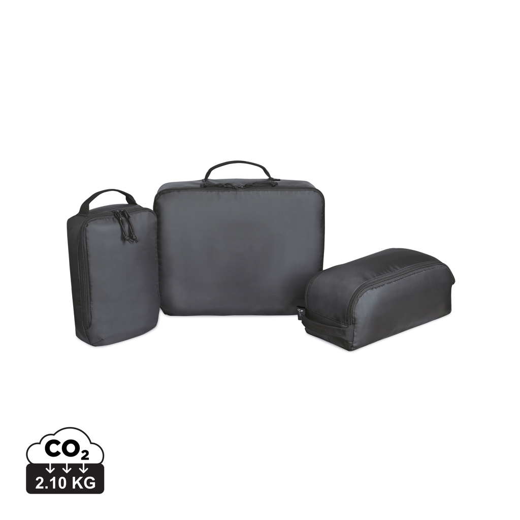 Organizadores de viaje 3 uds Renew AWARE™ RPET - Bolsas y Bolsos personalizados - Mochilas Corporativas Personalizadas