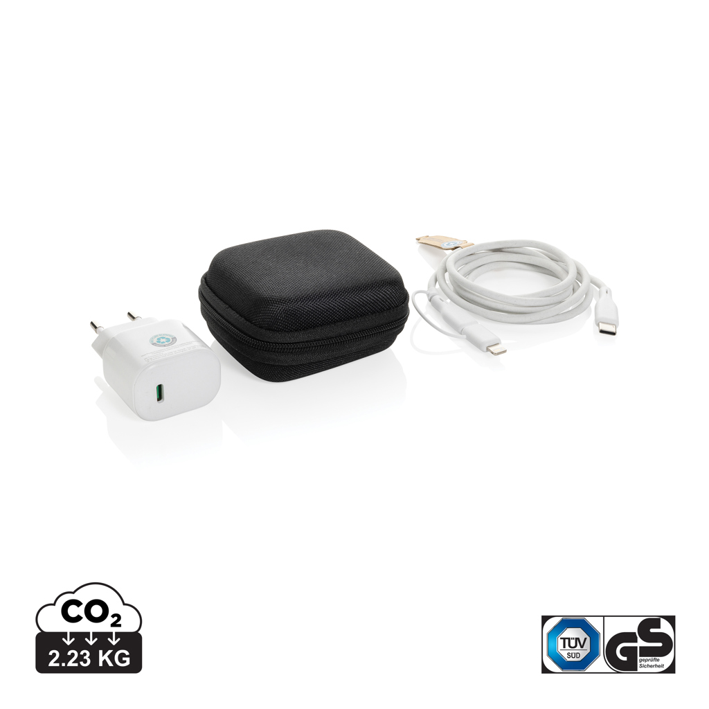 Set de carga 2 piezas Boost RCS PET reciclado 20W tipo C - Oficina - Mochilas Corporativas Personalizadas