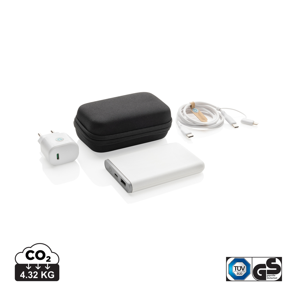 Set de carga 3 piezas Surge RCS PET reciclado 20W tipo C - Oficina - Mochilas Corporativas Personalizadas