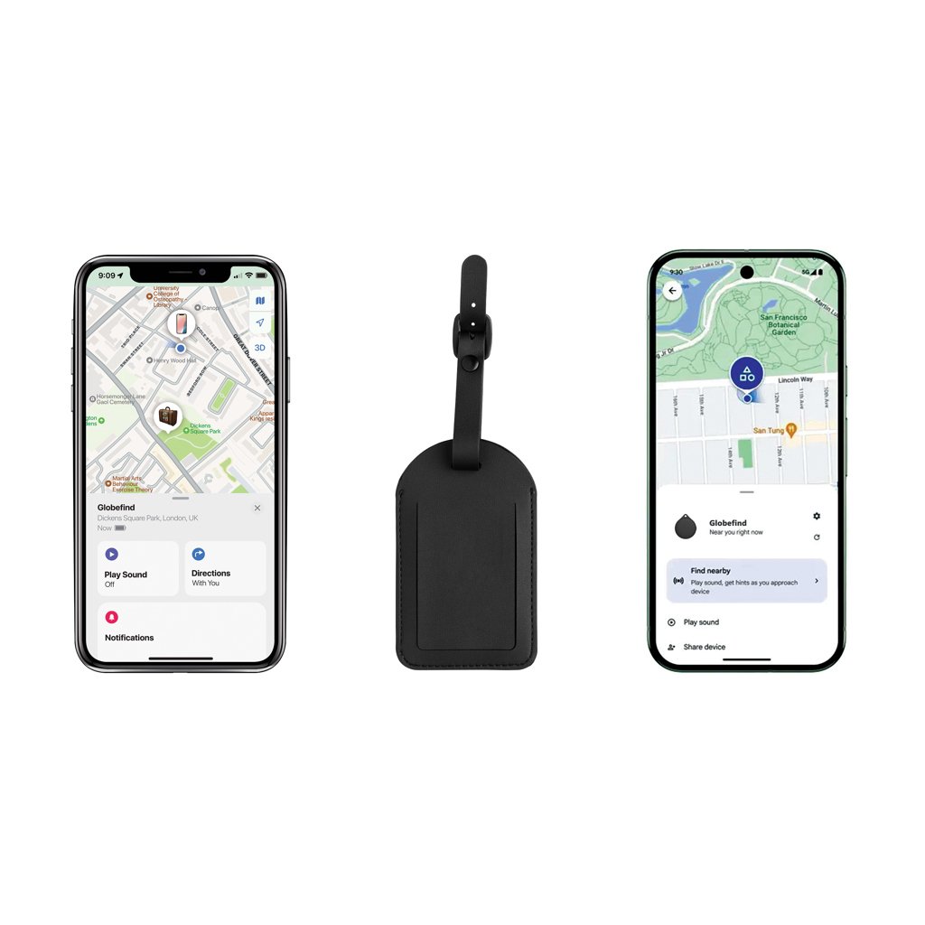 Etiqueta equipaje Globefind Dual RCS localización mundial - Oficina - Mochilas corporativas personalizadas - imagen 4