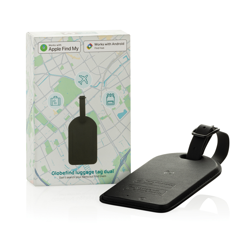 Etiqueta equipaje Globefind Dual RCS localización mundial - Oficina - Mochilas Corporativas Personalizadas - imagen 3