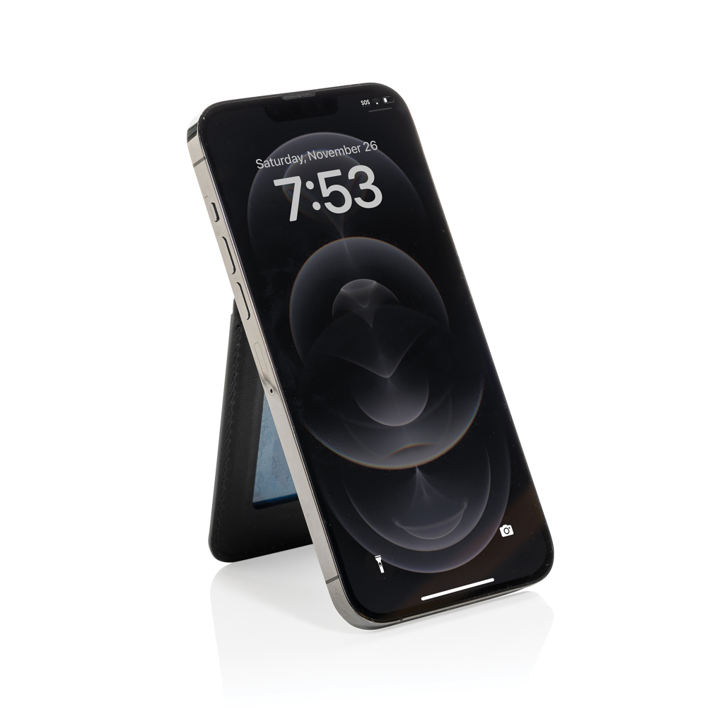 Cartera magnética para teléfono de PU reciclada Magstand RCS - Oficina - Mochilas corporativas personalizadas - imagen 3