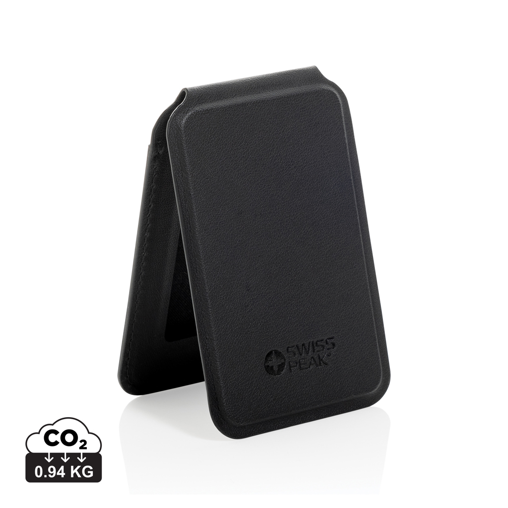 Cartera magnética para teléfono de PU reciclada Magstand RCS - Oficina - Mochilas Corporativas Personalizadas