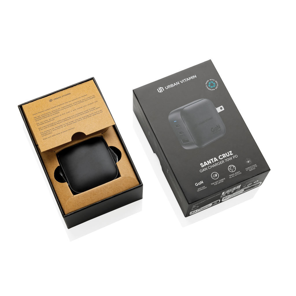 Cargador GAN rplastic RCS 70W Urban Vitamin Santa Cruz - Oficina - Mochilas corporativas personalizadas - imagen 3