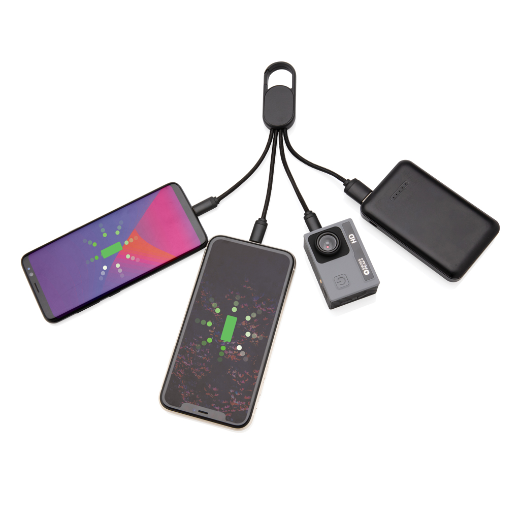 Cable 4 en 1 con clip - Oficina - Mochilas corporativas personalizadas - imagen 4