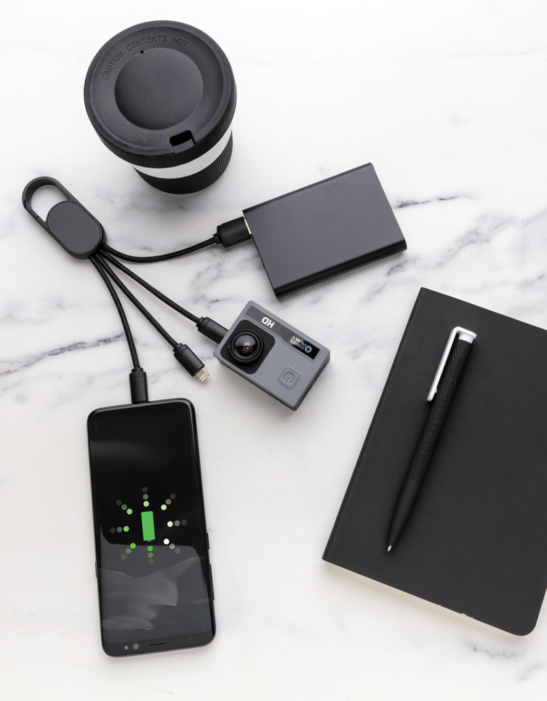 Cable 4 en 1 con clip - Oficina - Mochilas corporativas personalizadas - imagen 8