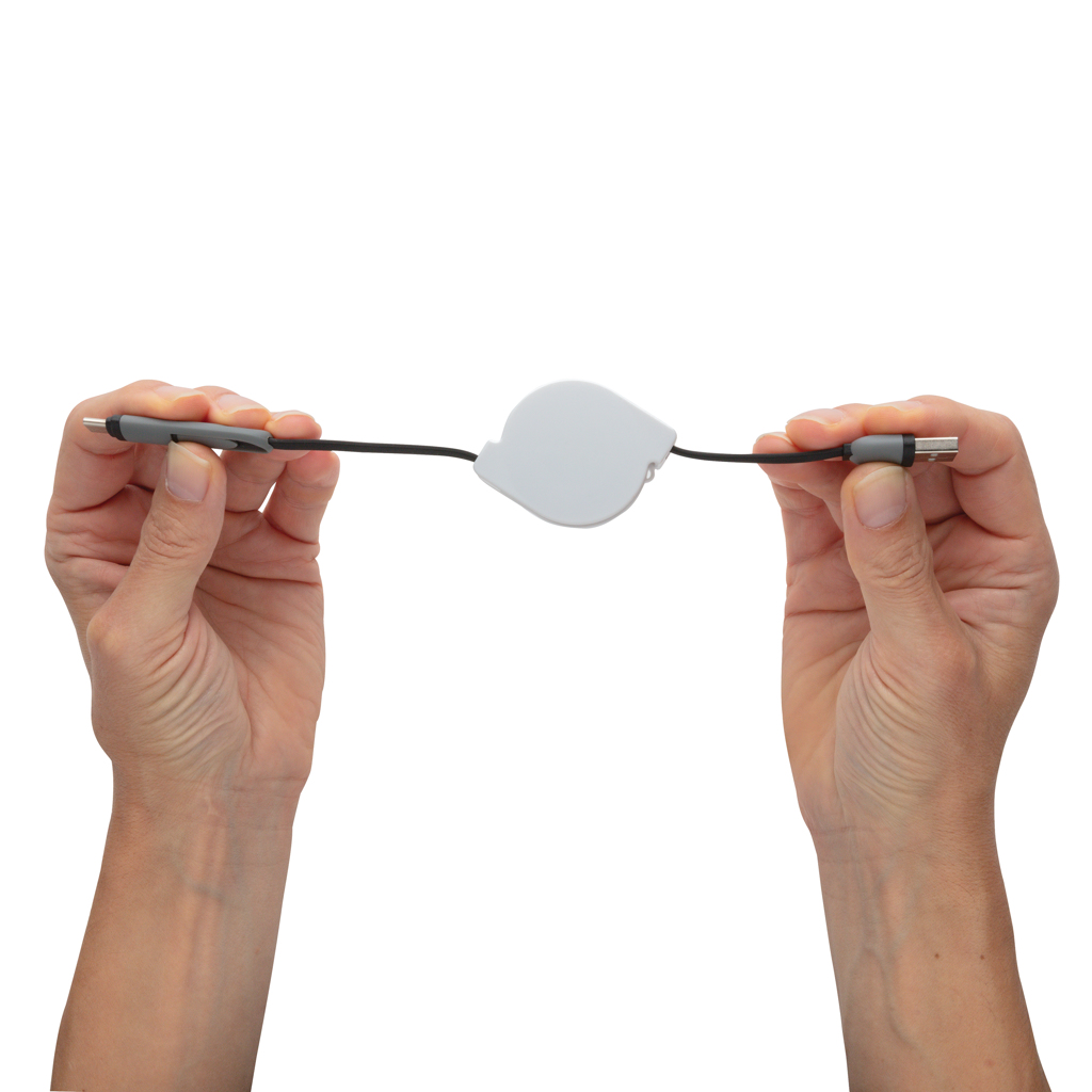 Cable 3 en 1 retráctil - Oficina - Mochilas corporativas personalizadas - imagen 5