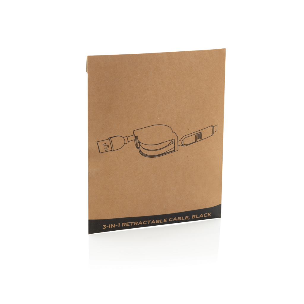 Cable 3 en 1 retráctil - Oficina - Mochilas corporativas personalizadas - imagen 3