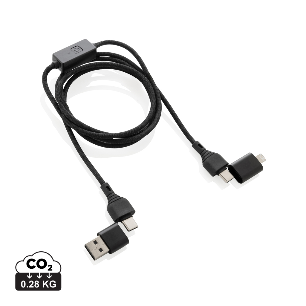 Cable protección piratería reciclado 60W Datalock RCS - Oficina - Mochilas Corporativas Personalizadas