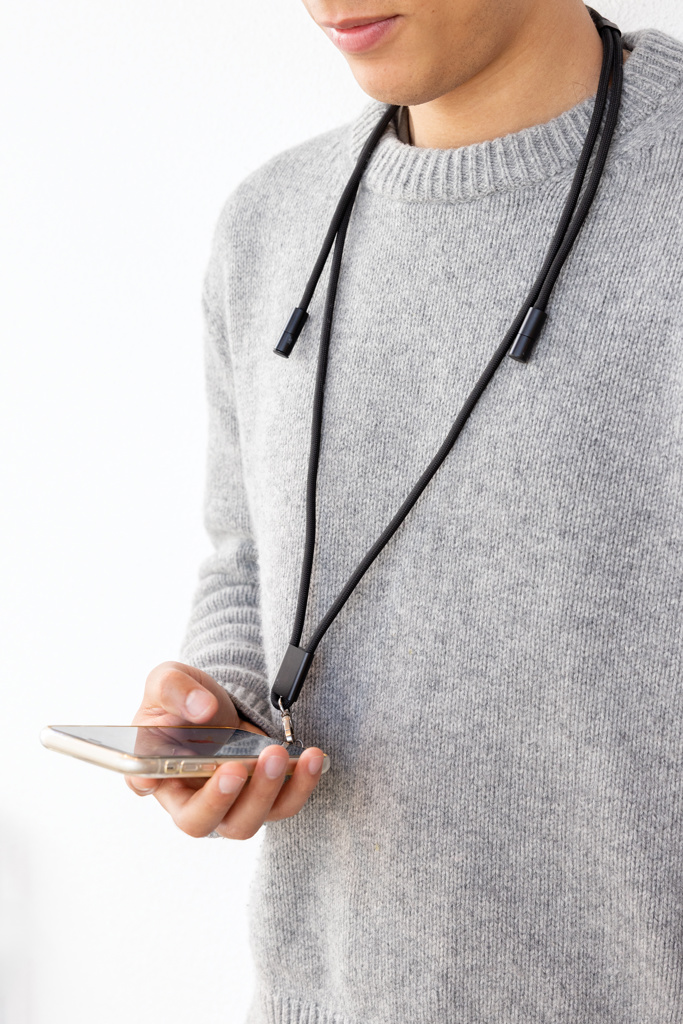 Correa de cuello para teléfono LoopAmp RCS RPET y cable 60W - Oficina - Mochilas corporativas personalizadas - imagen 6