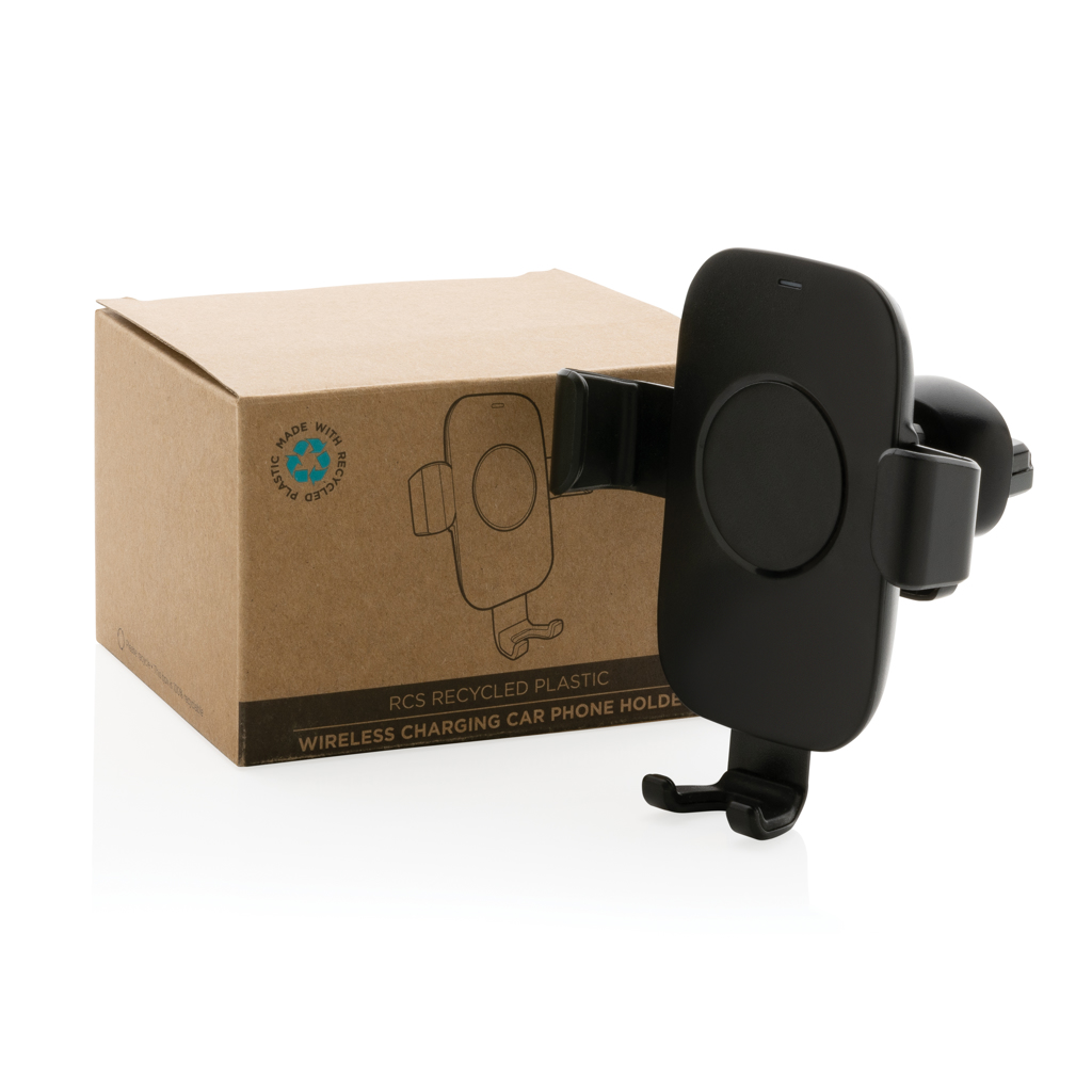Soporte coche carga inalámbrica 10W reciclado RCS - Oficina - Mochilas corporativas personalizadas - imagen 4