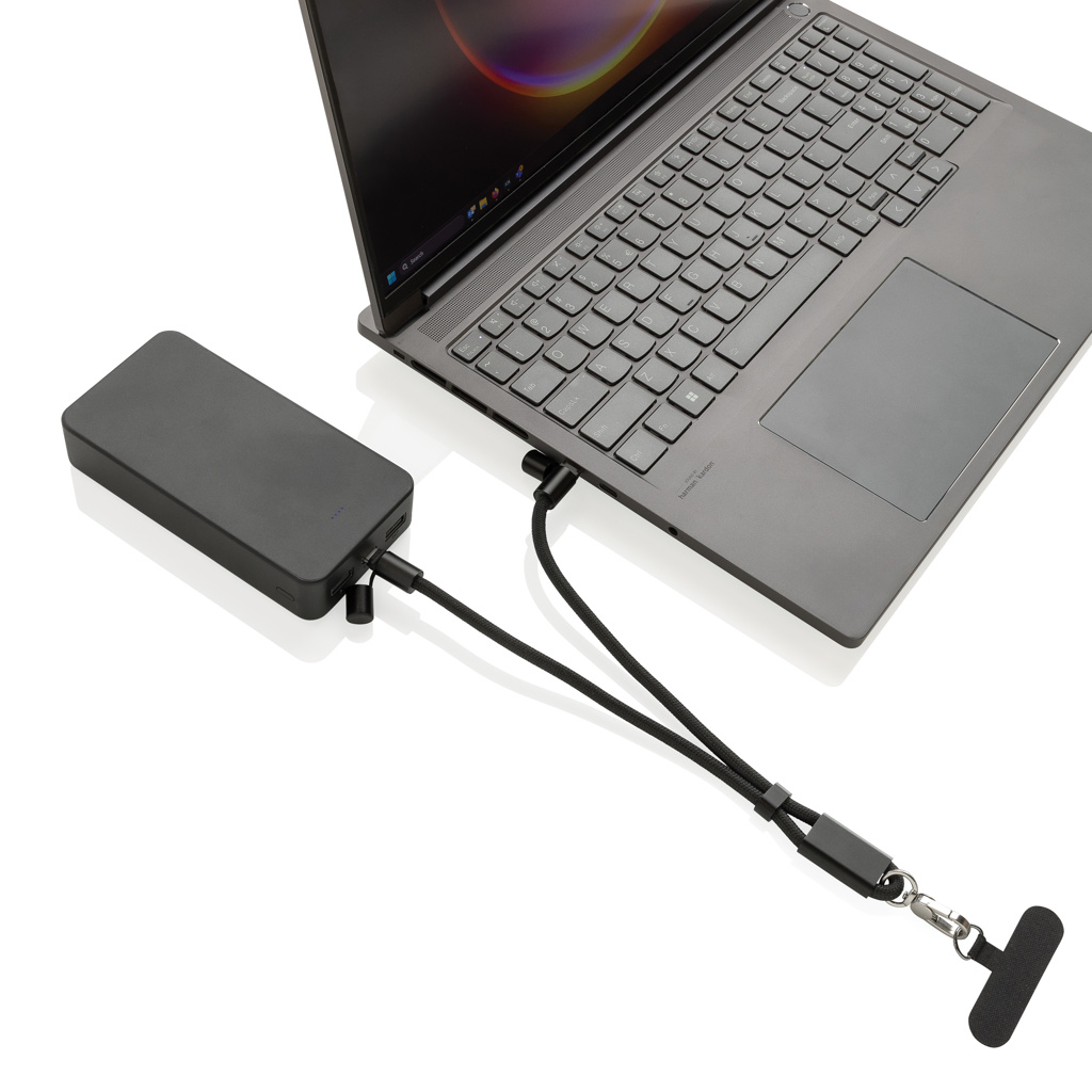 Correa de muñeca para teléfono LoopAmp RCS RPET y cable 60W - Oficina - Mochilas corporativas personalizadas - imagen 13