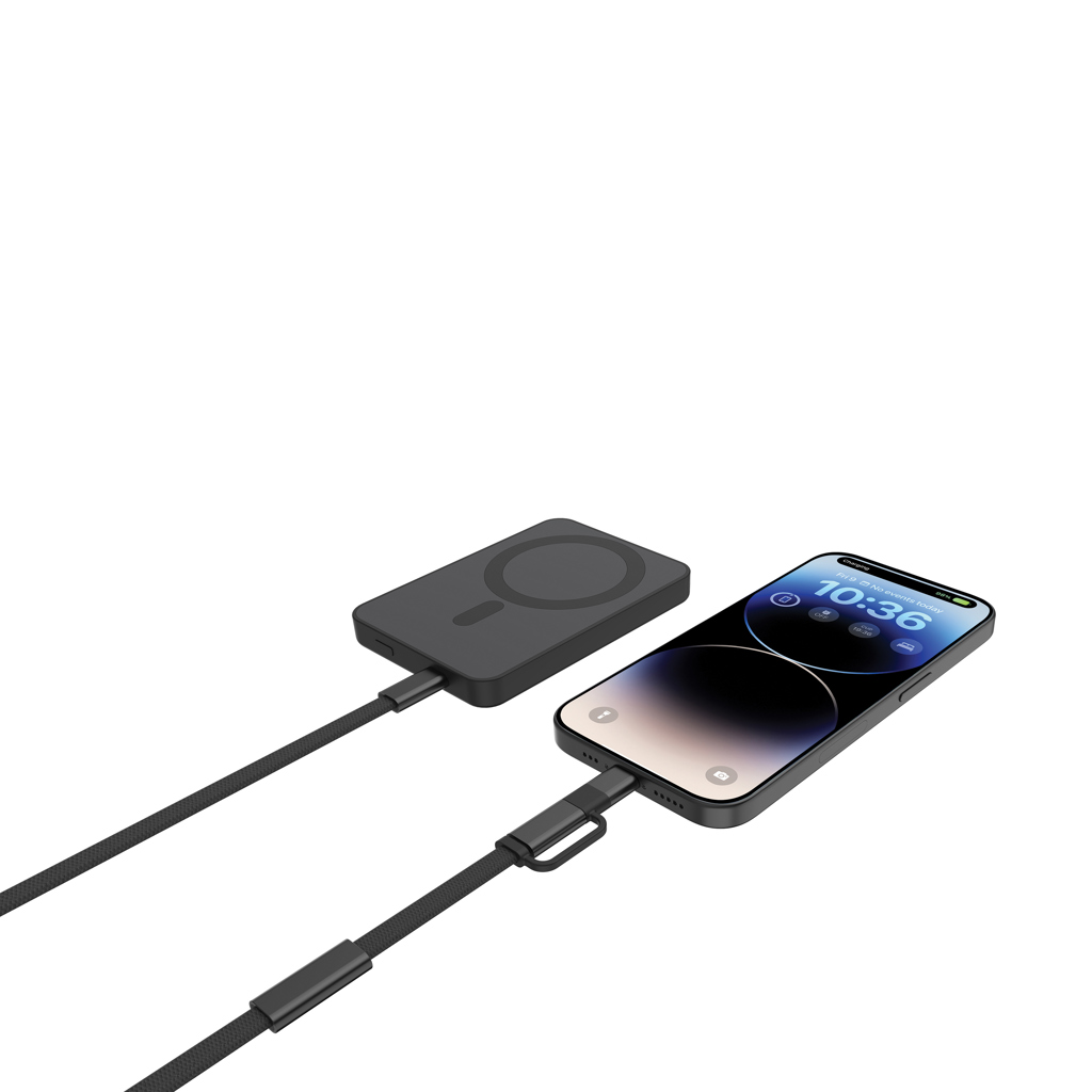 Cable de carga rápida 2 en 1 Arc RCS de 60W y 120 cm - Oficina - Mochilas Corporativas Personalizadas - imagen 3