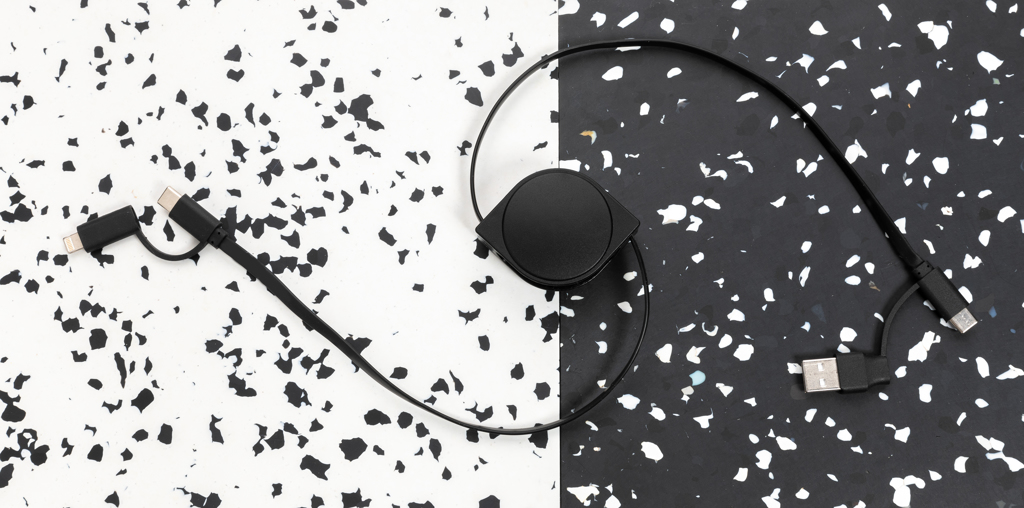 Cable 6 en 1 de plástico reciclado estándar RCS y TPE - Oficina - Mochilas corporativas personalizadas - imagen 8