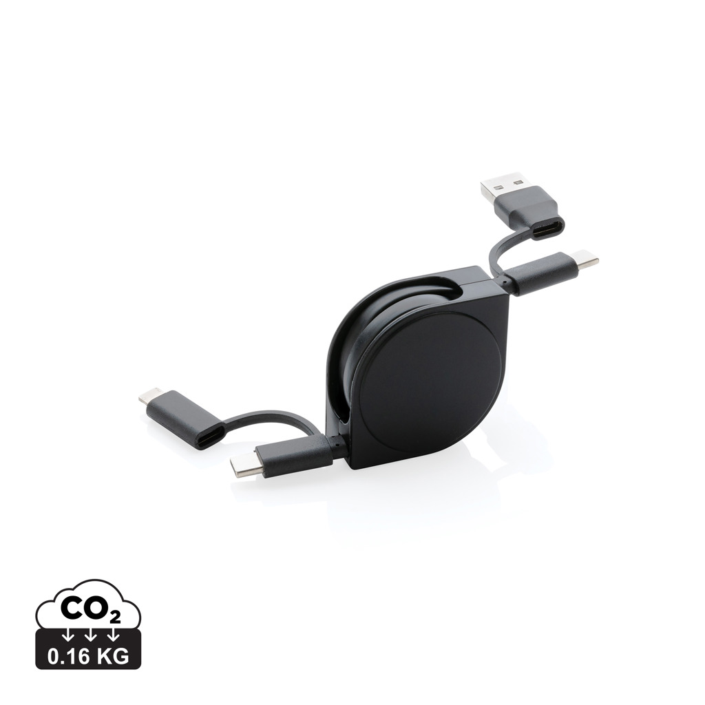 Cable 6 en 1 de plástico reciclado estándar RCS y TPE - Oficina - Mochilas corporativas personalizadas