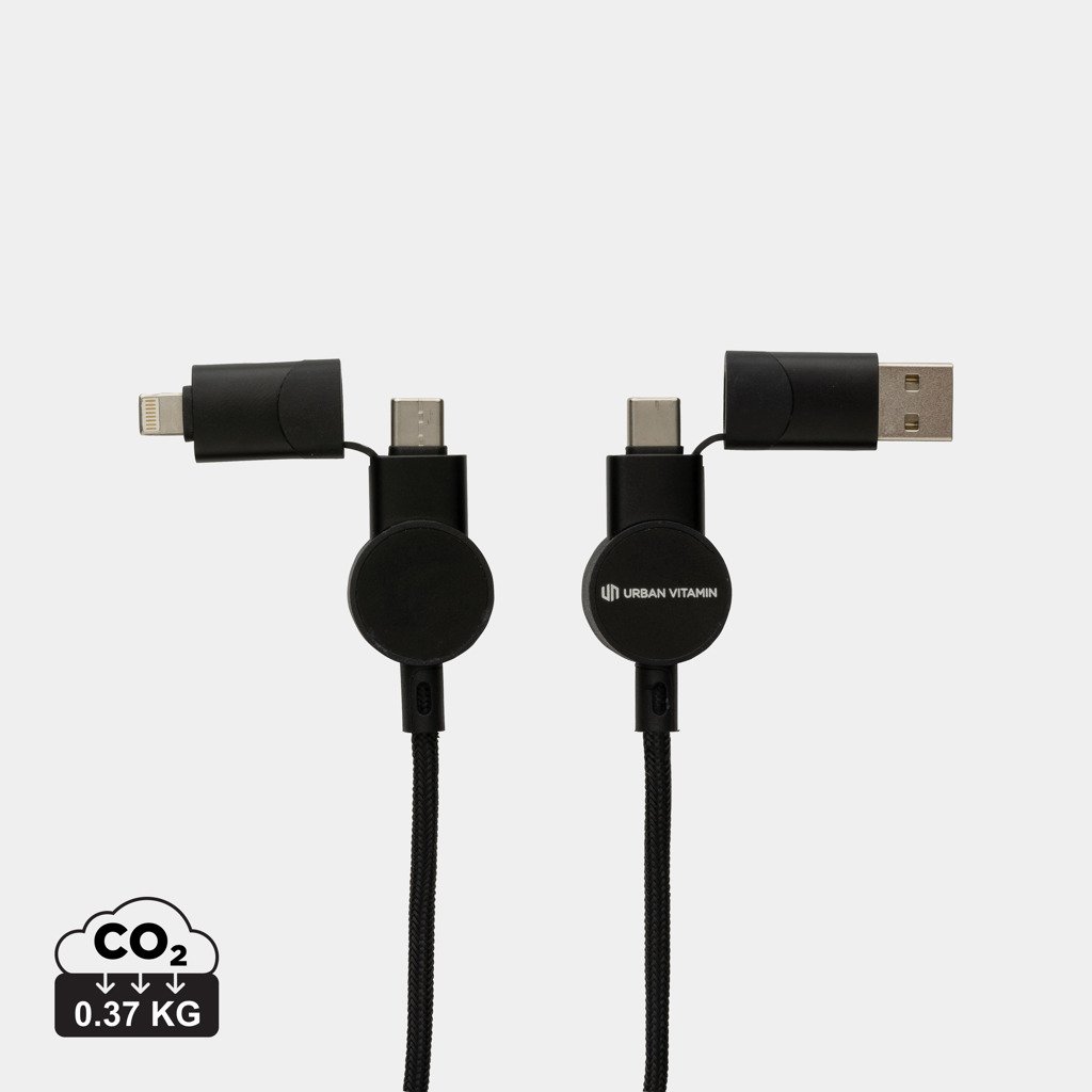 Cable 6 en 1 Oakland  RCS carga rápida 45W - Oficina - Mochilas corporativas personalizadas