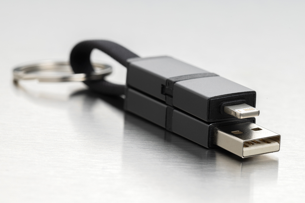 Cable carga rápida 4 en 1 de aluminio reciclado Terra 60W - Oficina - Mochilas corporativas personalizadas - imagen 7