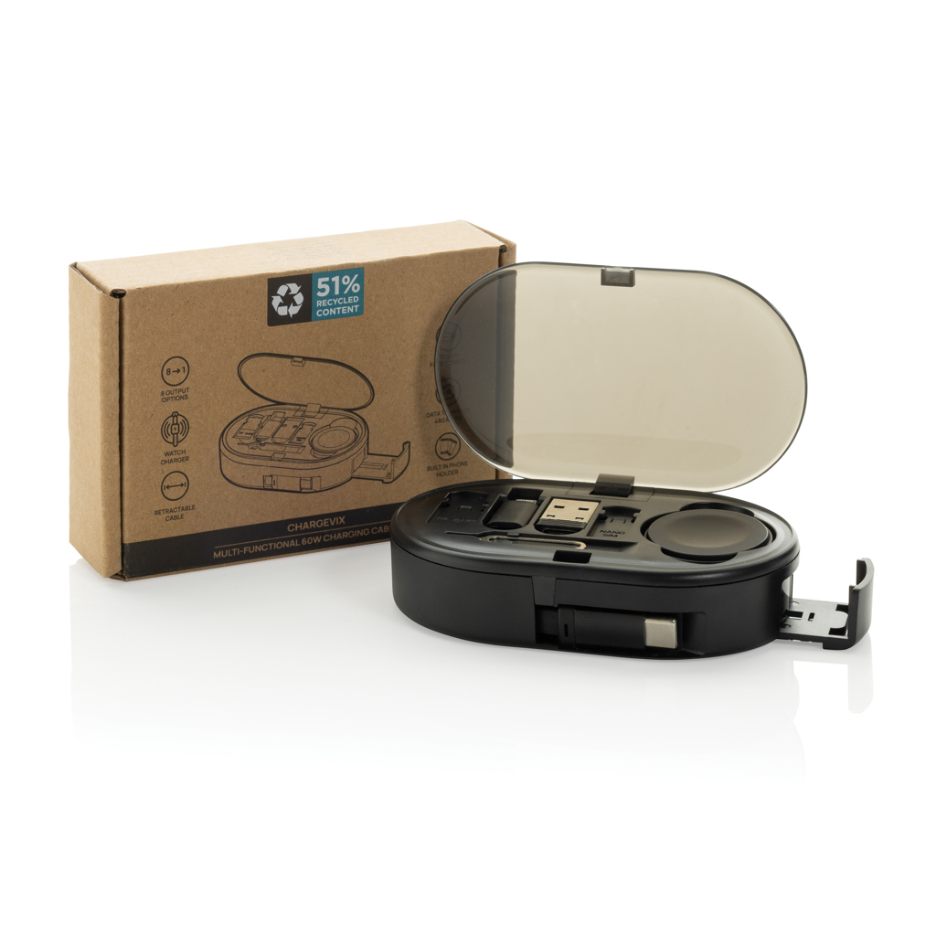 Kit de carga multifuncional 60W Chargevix RCS rplastic - Oficina - Mochilas corporativas personalizadas - imagen 3