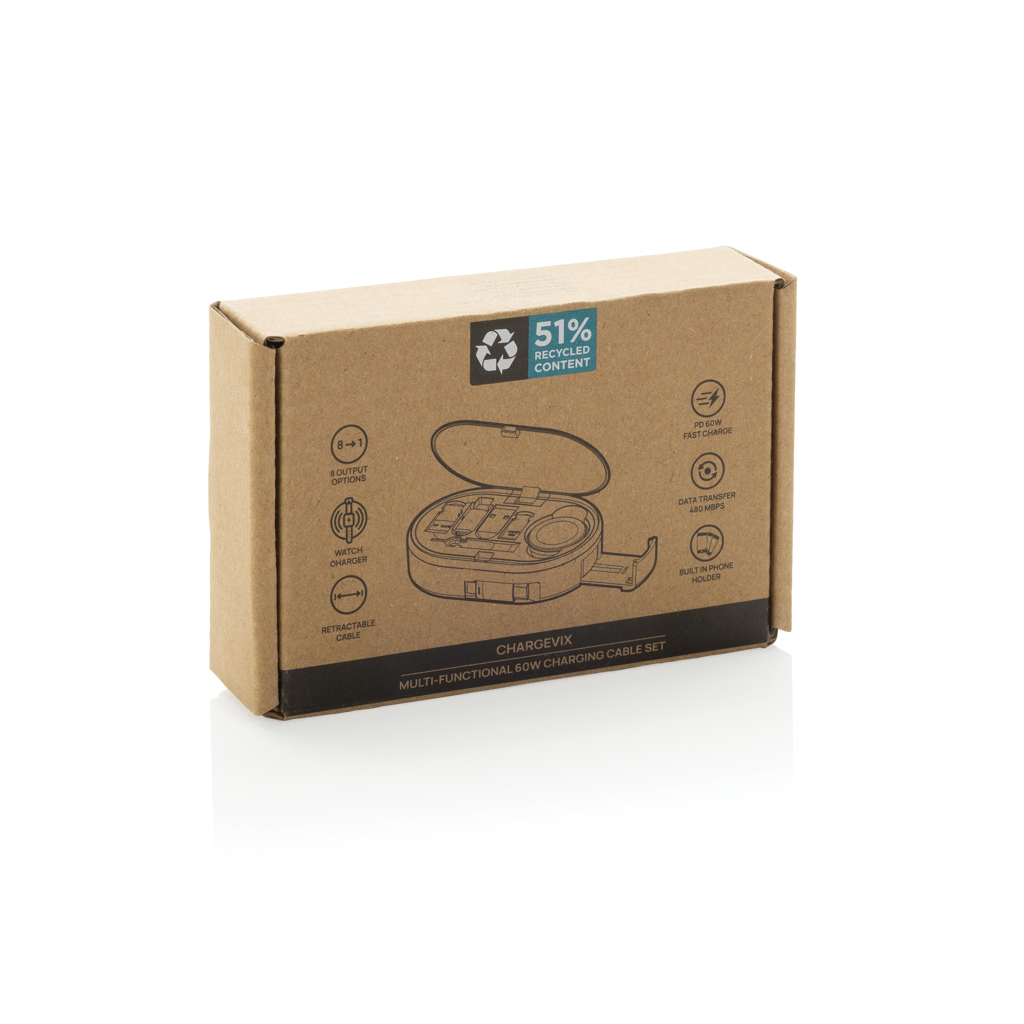 Kit de carga multifuncional 60W Chargevix RCS rplastic - Oficina - Mochilas corporativas personalizadas - imagen 11