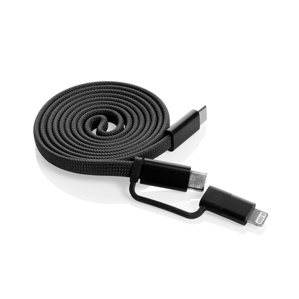 Cable magnético Arc 60W ultrafino 2 en 1 reciclado RCS - Oficina - Mochilas corporativas personalizadas - vista alternativa