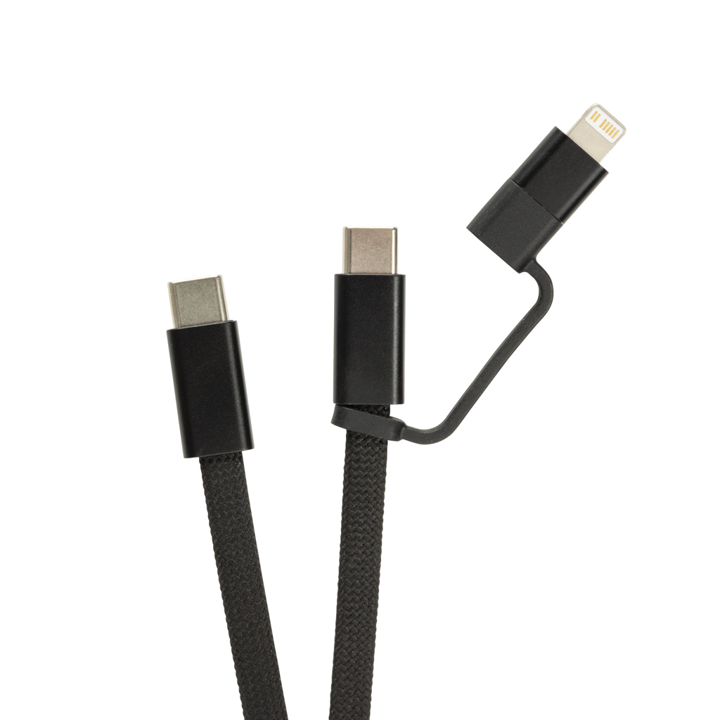 Cable magnético Arc 60W ultrafino 2 en 1 reciclado RCS - Oficina - Mochilas corporativas personalizadas - imagen 5