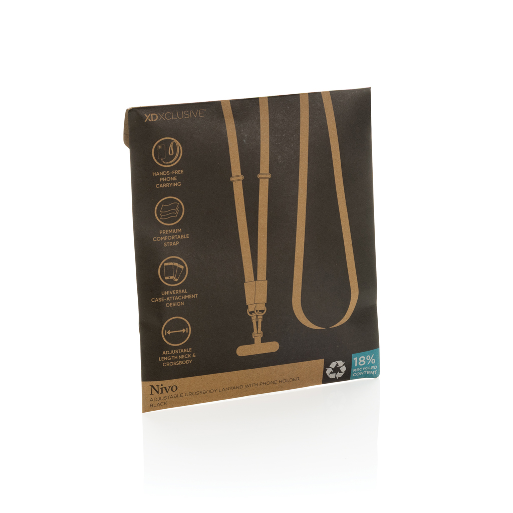 Cordón bandolera de PET reciclado Nivo RCS - Oficina - Mochilas corporativas personalizadas - imagen 11