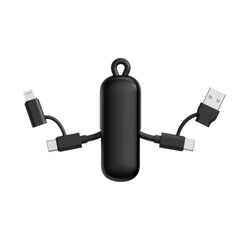 Cable llavero Urban Vitamin Dublin 100W 4 en 1 - Oficina - Mochilas Corporativas Personalizadas - vista alternativa