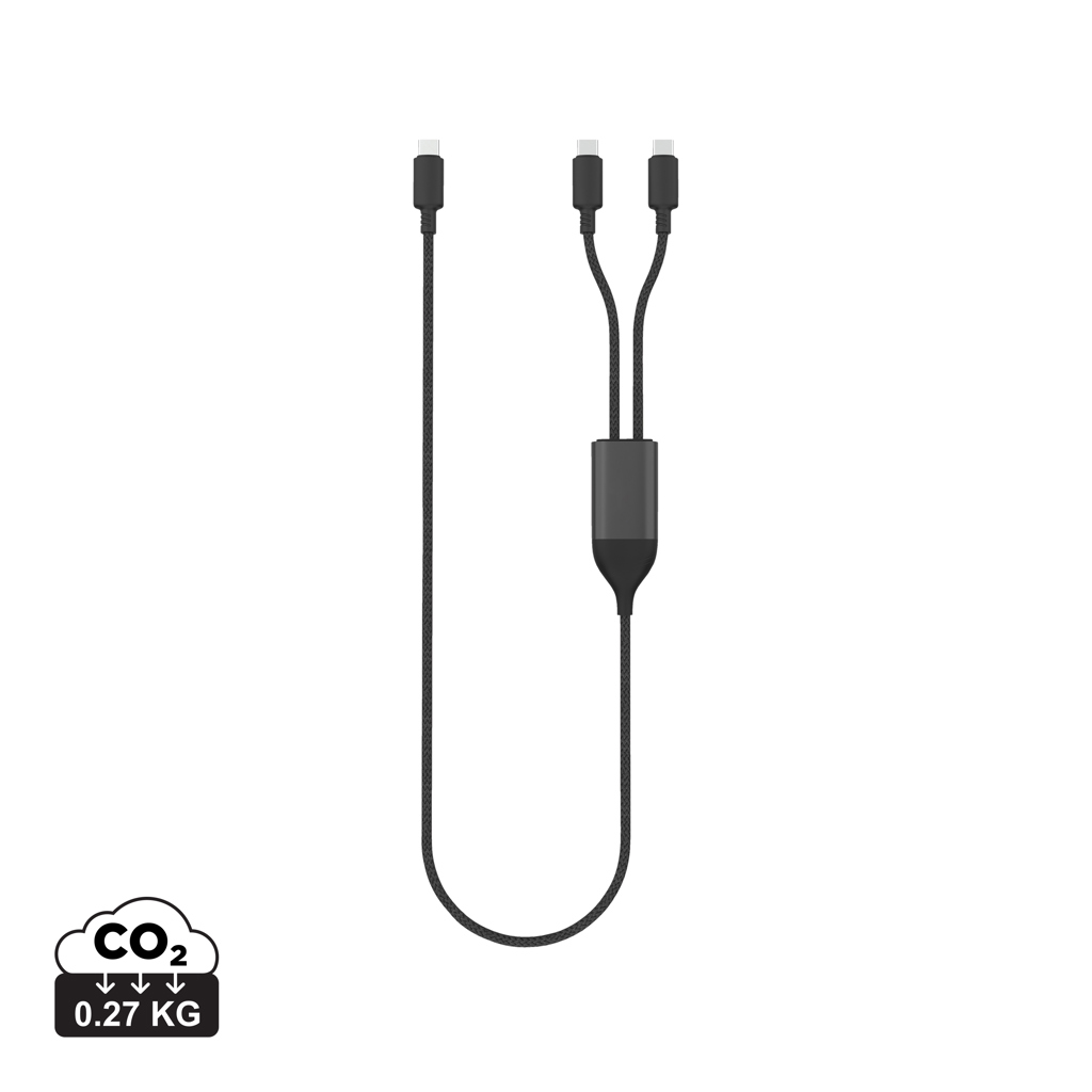 Cable de salida dual USB-C Terra 100W RCS - Oficina - Mochilas Corporativas Personalizadas