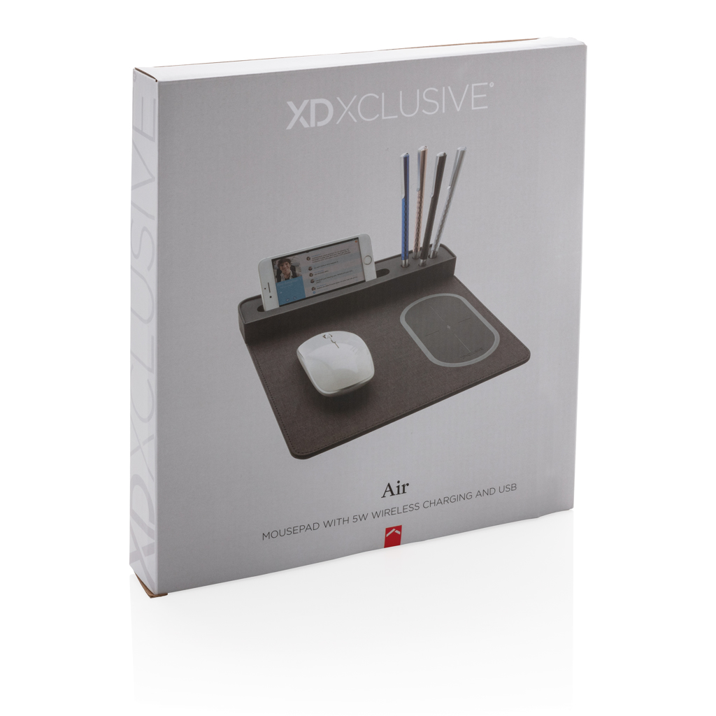 Alfombrilla de ratón con carga inalámbrica 5W - Oficina - Mochilas corporativas personalizadas - imagen 14