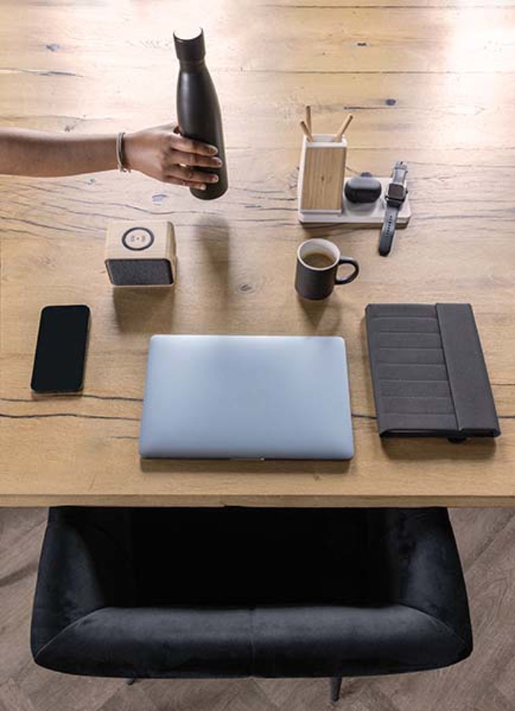 Cargador Ontario RCS plástico reciclado/bambú 15W 3 en 1 - Oficina - Mochilas corporativas personalizadas - imagen 10