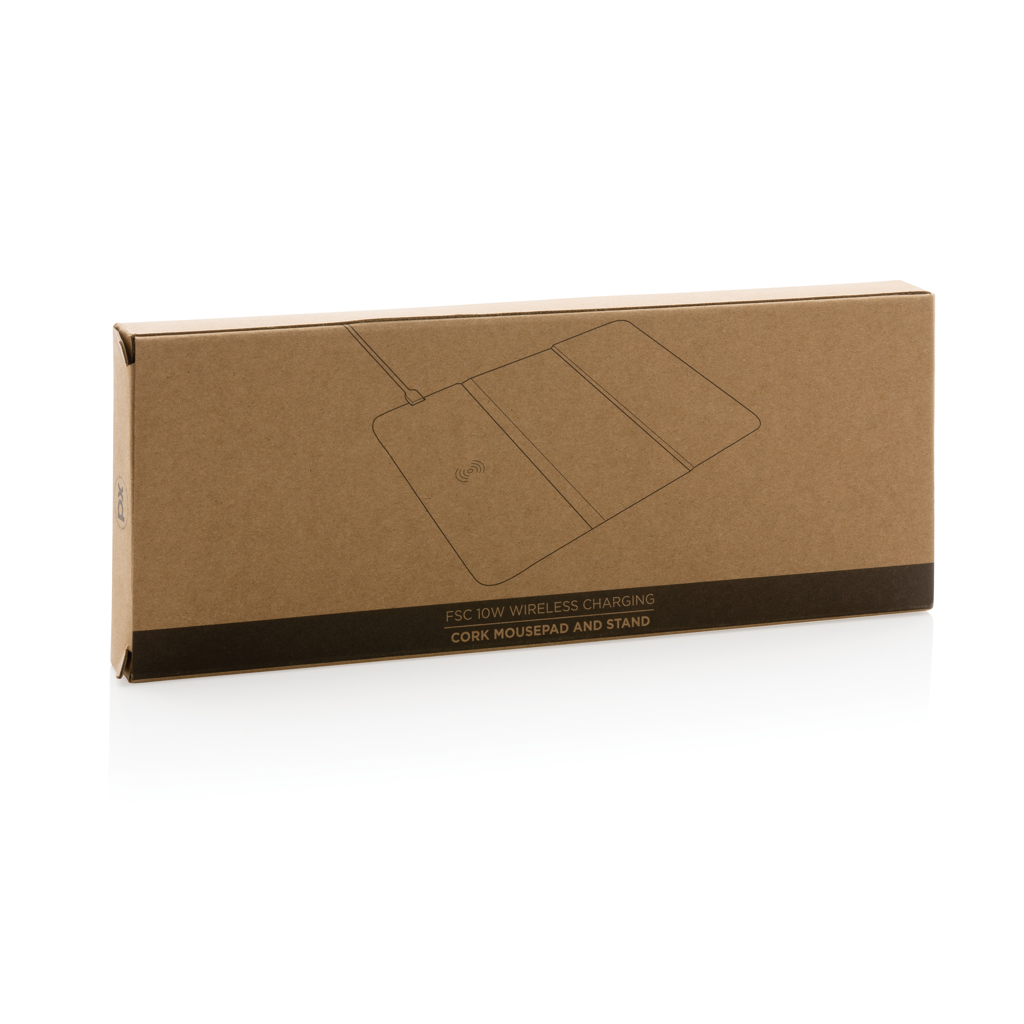 Alfombrilla de ratón de corcho carga inalámbrica 10W - Oficina - Mochilas corporativas personalizadas - imagen 11