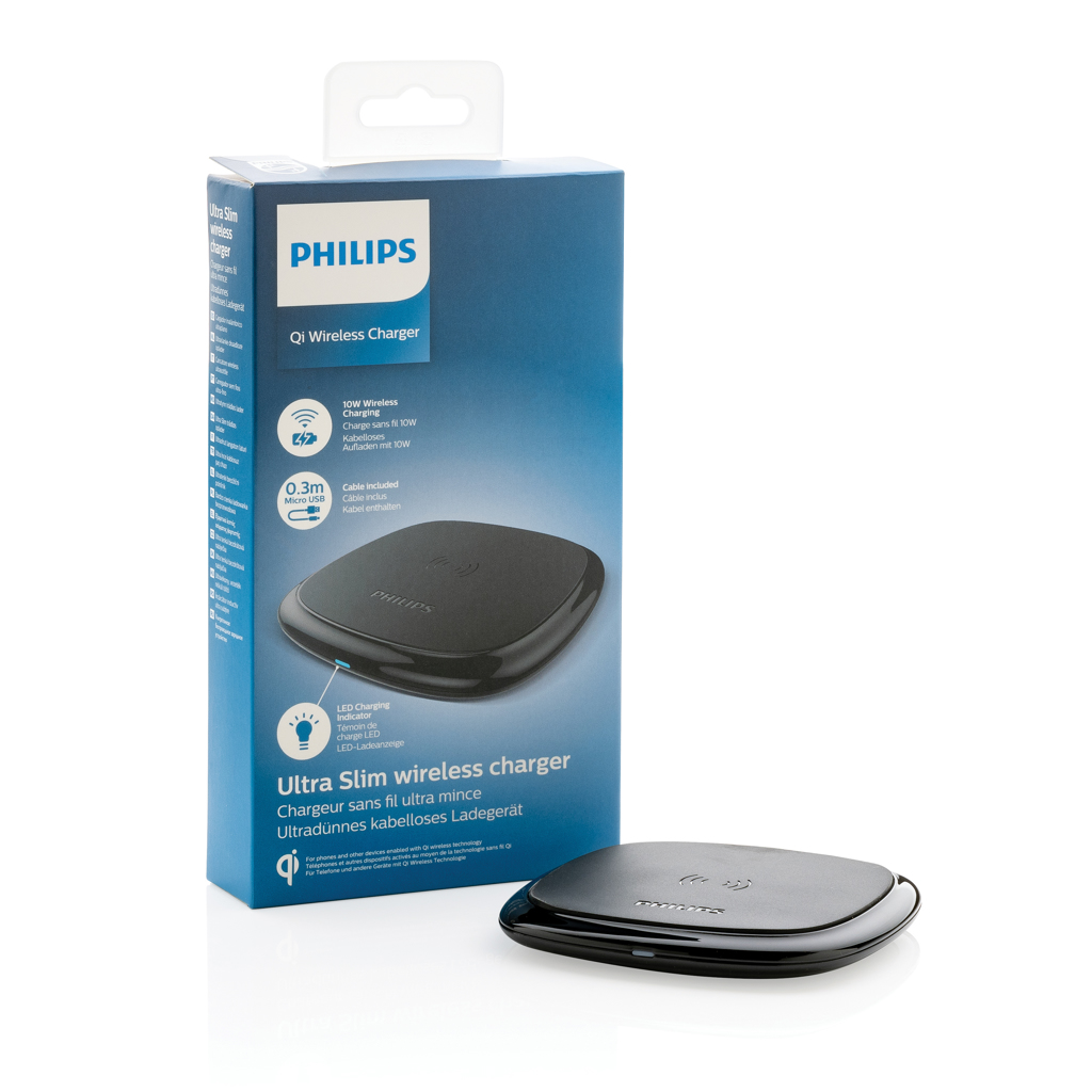 Cargador inalámbrico Philips 10W Qi - Oficina - Mochilas corporativas personalizadas - imagen 7