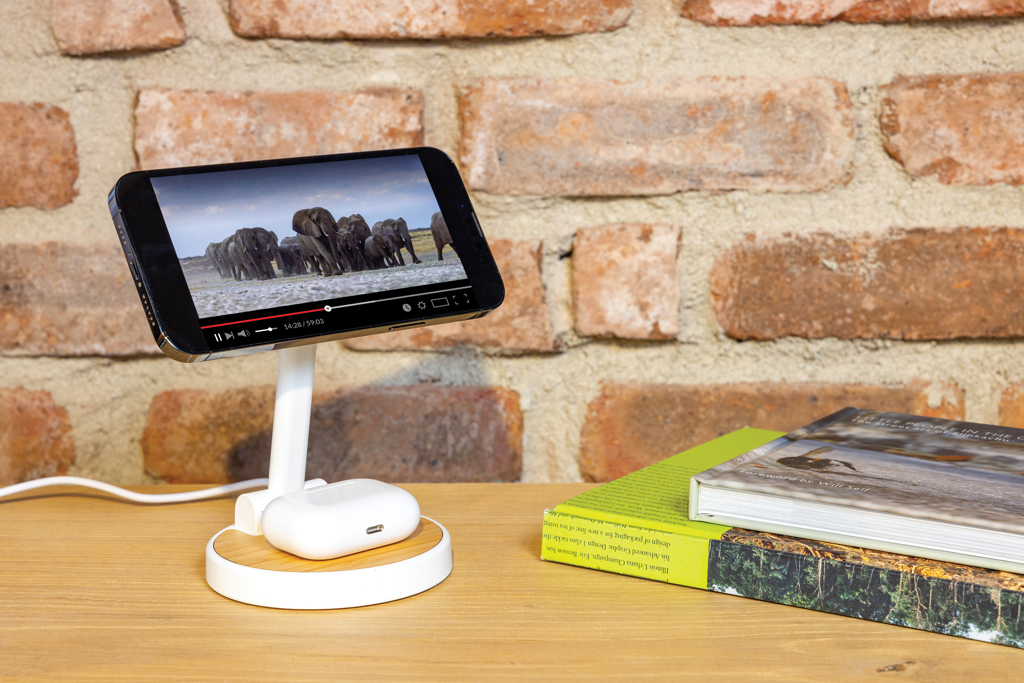 Cargador magnético 15W Ontario RCS rplastic 2 en 1 - Oficina - Mochilas corporativas personalizadas - imagen 5