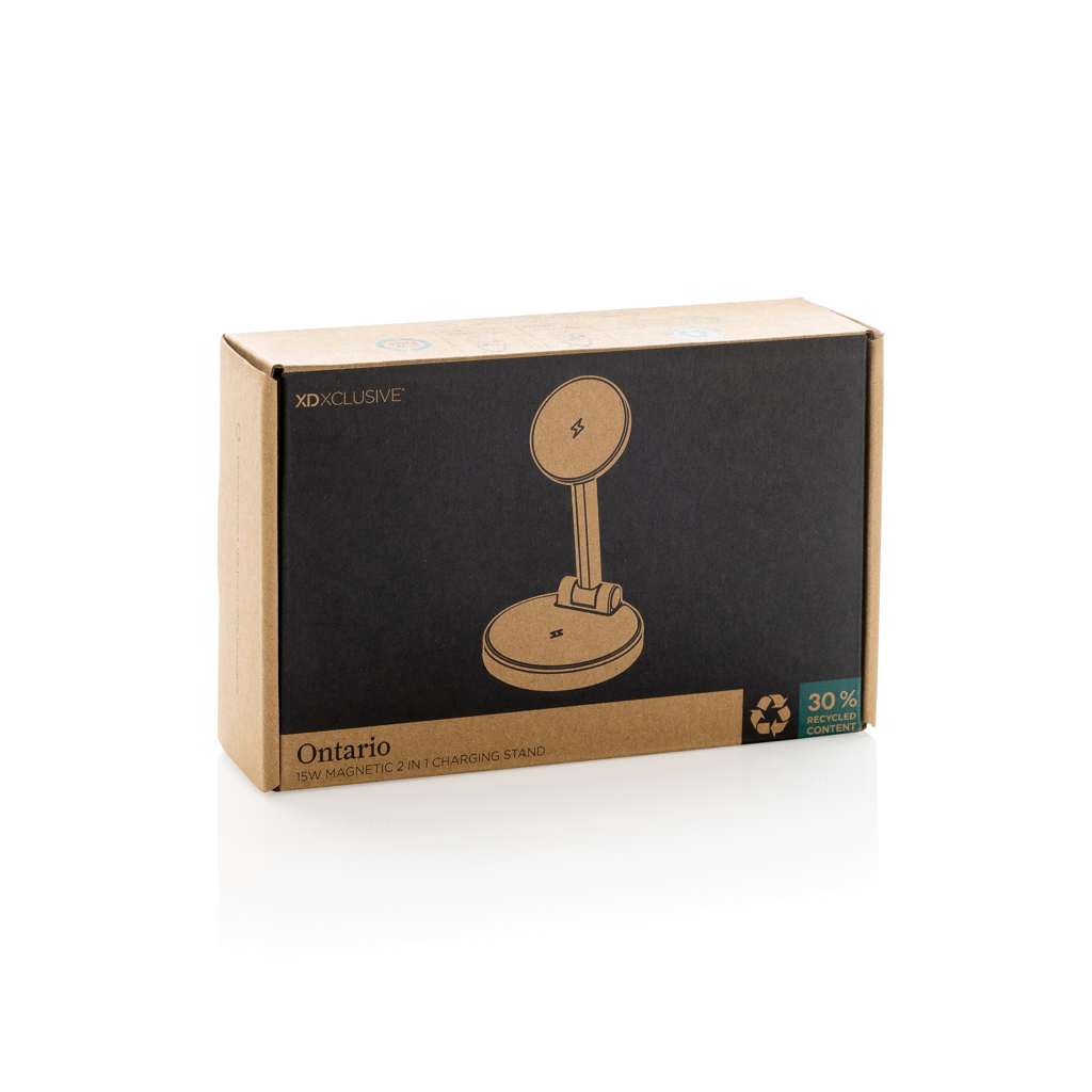 Cargador magnético 15W Ontario RCS rplastic 2 en 1 - Oficina - Mochilas corporativas personalizadas - imagen 9