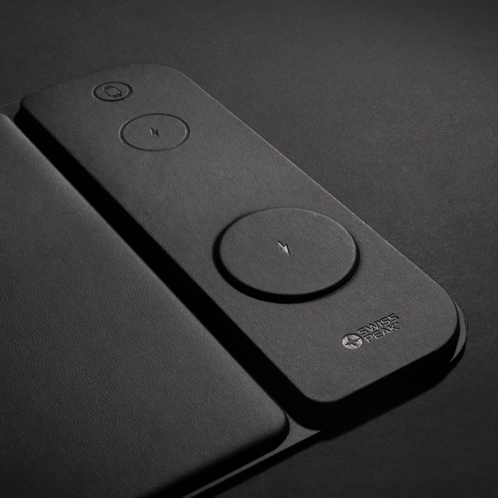 Alfombrilla de ratón Swiss Peak RCS PU reciclado 15W 3 en 1 - Oficina - Mochilas corporativas personalizadas - imagen 9