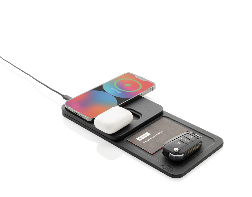 Bandeja cargador inalámbrico RCS  PU Swiss Peak 3 en 1 - Oficina - Mochilas corporativas personalizadas - imagen 4