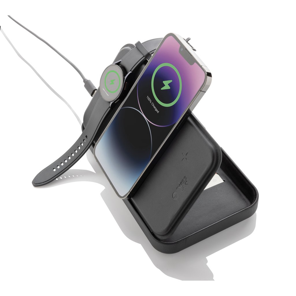 Estuche viaje reciclado RCS Swiss Peak con cargador 3 en 1 - Oficina - Mochilas corporativas personalizadas - imagen 3