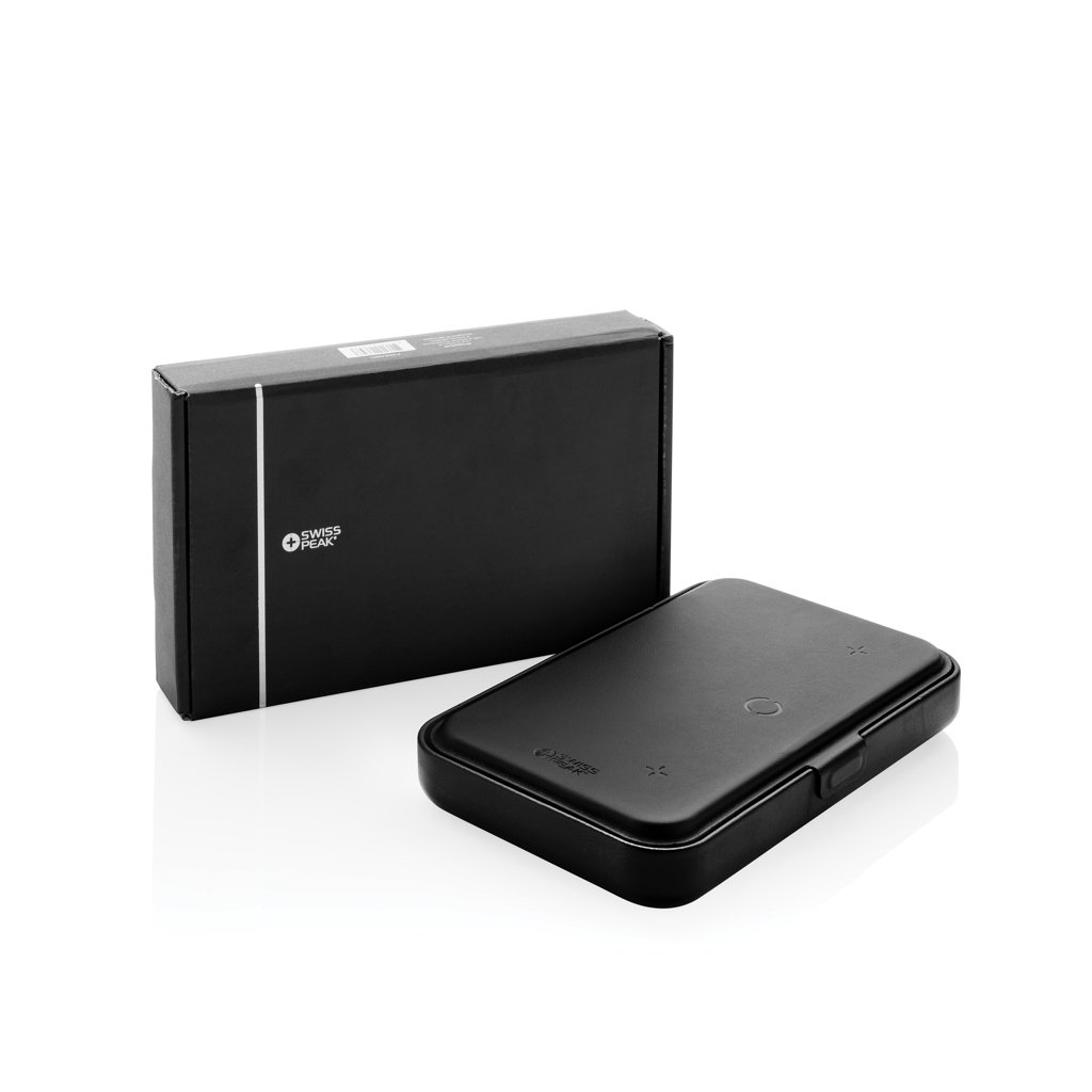 Estuche viaje reciclado RCS Swiss Peak con cargador 3 en 1 - Oficina - Mochilas corporativas personalizadas - imagen 11