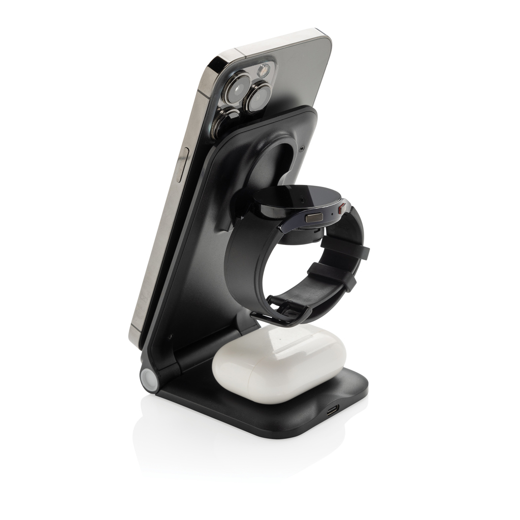 Cargador Terra 3 en 1 plegable RCS aluminio reciclable 15W - Oficina - Mochilas corporativas personalizadas - imagen 5