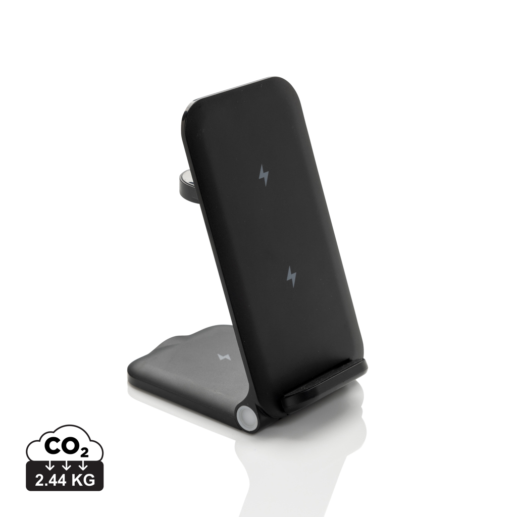 Cargador Terra 3 en 1 plegable RCS aluminio reciclable 15W - Oficina - Mochilas Corporativas Personalizadas