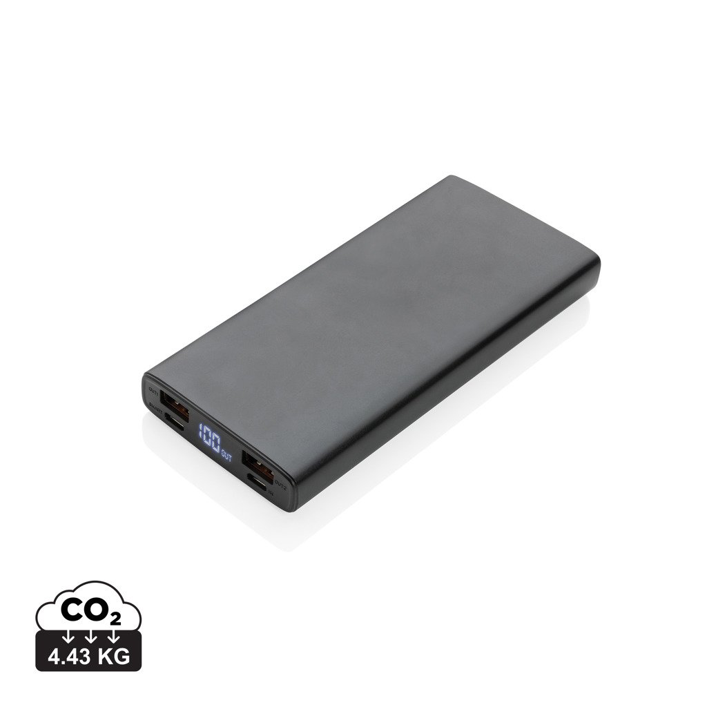 Powerbank PD aluminio 18W y 10.000 mAh - Viaje - Mochilas corporativas personalizadas