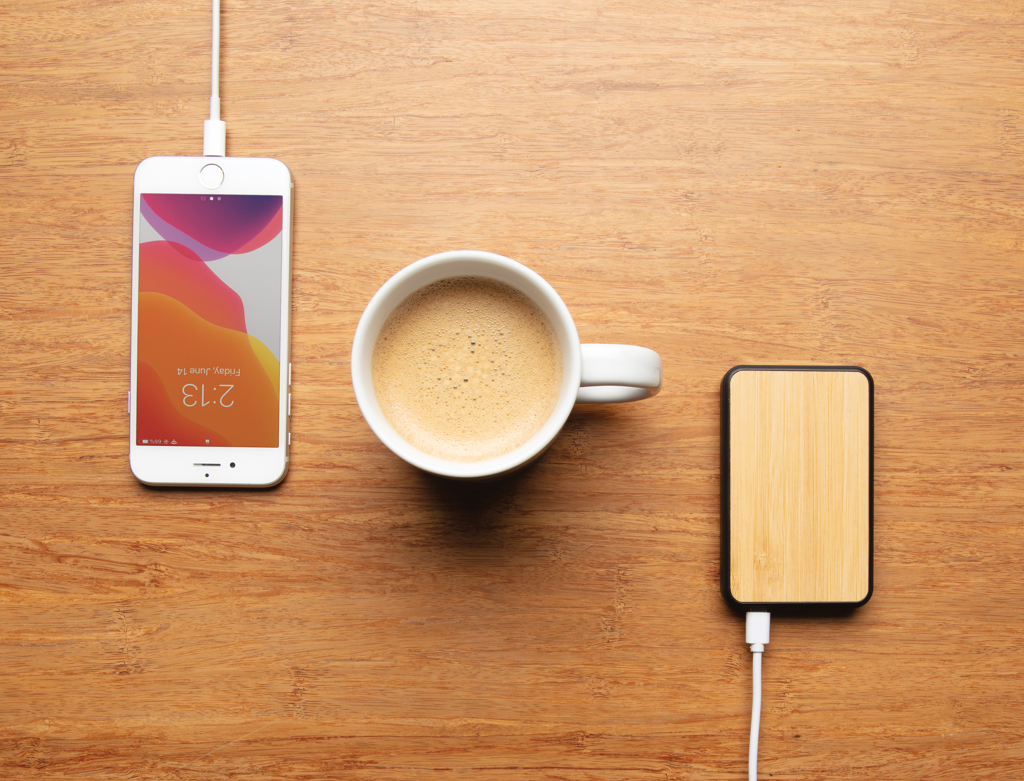 Powerbank de 5.000 mAh de plástico reciclado RCS - Viaje - Mochilas corporativas personalizadas - imagen 8