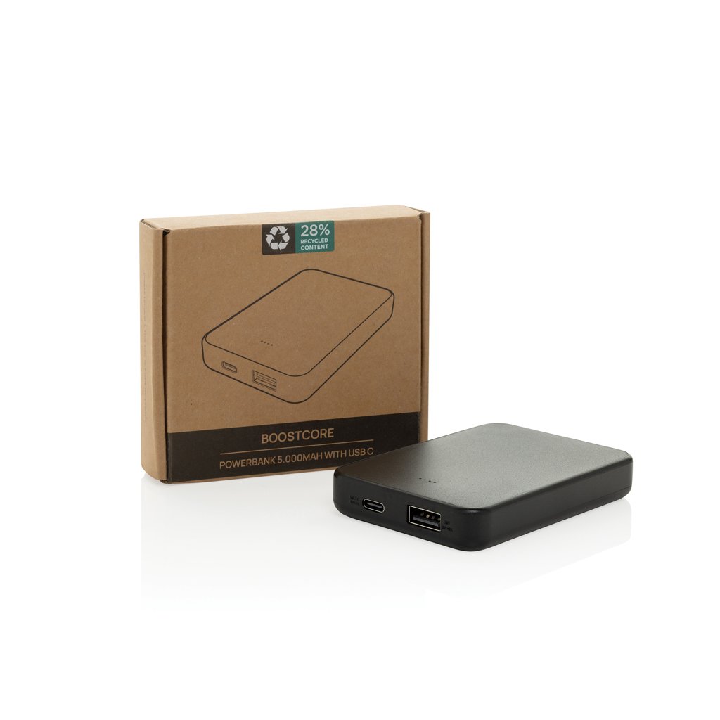 Powerbank Boostcore RCS plástico reciclado 5.000 mAh USB C - Viaje - Mochilas corporativas personalizadas - imagen 3