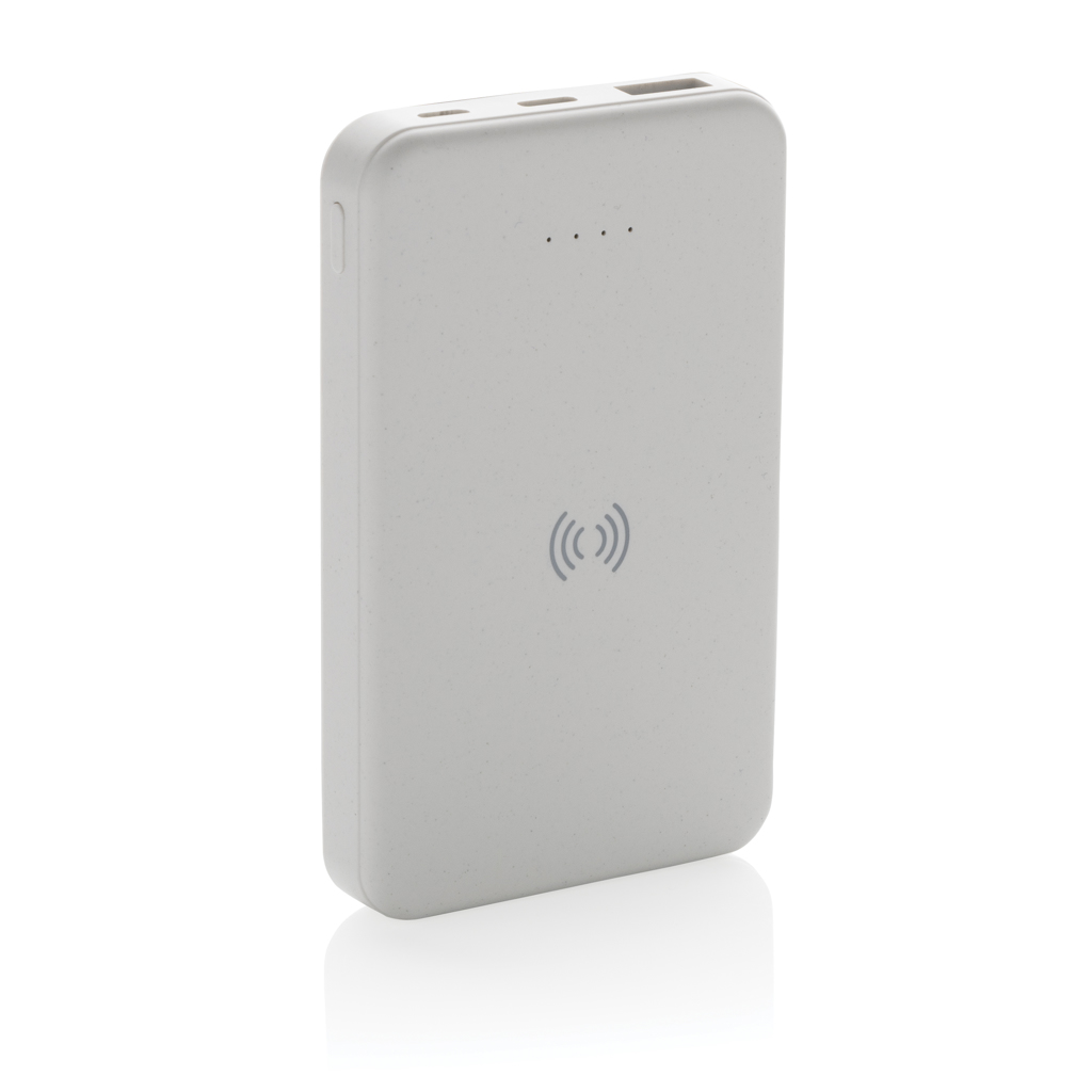 Powerbank inalámbrico 5W plástico RCS reciclado 5.000 mAh - Viaje - Mochilas Corporativas Personalizadas - vista alternativa
