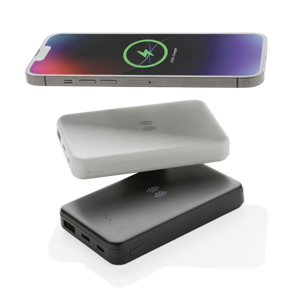 Powerbank inalámbrico 5W plástico RCS reciclado 5.000 mAh - Viaje - Mochilas Corporativas Personalizadas - imagen 8
