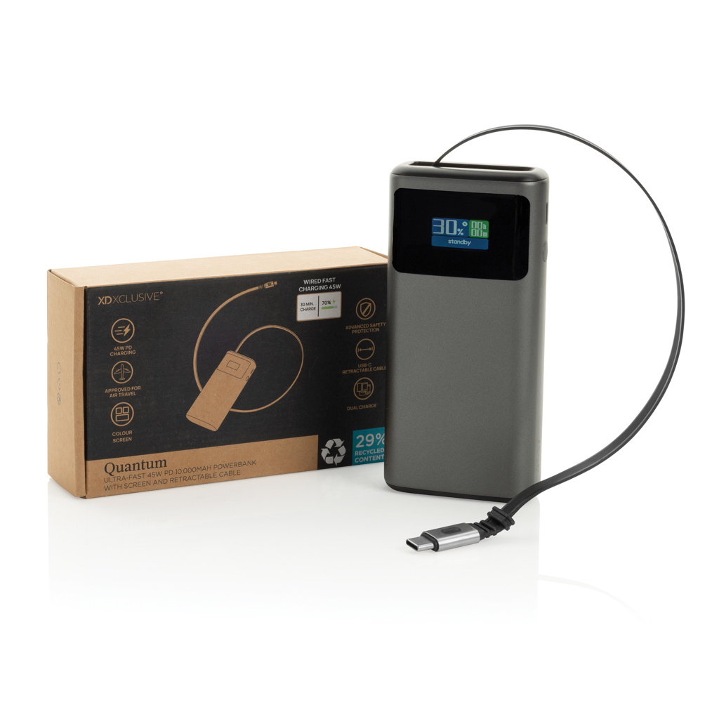 Powerbank Quantum RCS ultrarrápida PD45W de 10.000 mAh - Viaje - Mochilas corporativas personalizadas - imagen 4