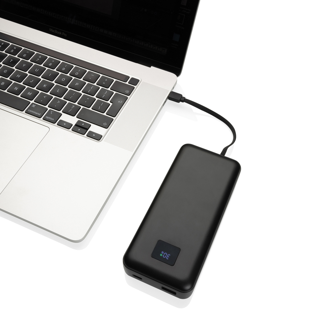 Powerbank Gridley 65W para ordenador RCS rplastic 20.000 mAh - Viaje - Mochilas corporativas personalizadas - imagen 3