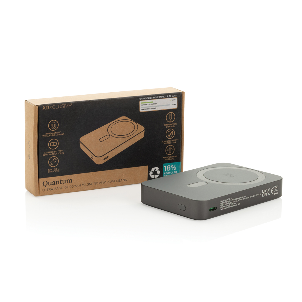 Powerbank magnética Quantum RCS 10.000mAh 25W - Viaje - Mochilas corporativas personalizadas - imagen 4