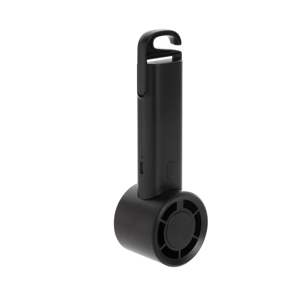 Ventilador portátil recargable Twist RCS plástico reciclado - Oficina - Mochilas corporativas personalizadas - imagen 6