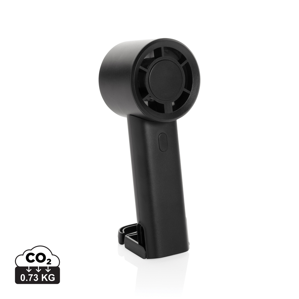 Ventilador portátil recargable Twist RCS plástico reciclado - Oficina - Mochilas corporativas personalizadas